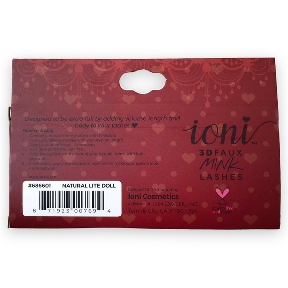 Ioni 3D Faux Mink‎ Eyelashes 686603 Lot of 2 Boxes - Picture 2 of 2